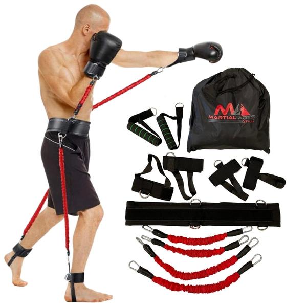 A 6 Round Shadow Boxing Workout with Resistance Tubing